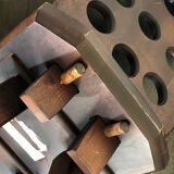 Lot de 4 chaises brutalistes vintage 50's