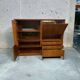 Meuble vintage en bois / meuble bar / vitrine