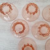 Lot de 10 coupelles style rosaline