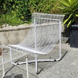 Garden furniture set with 2 vintage Habitat armchairs and 1 vintage Ikea table