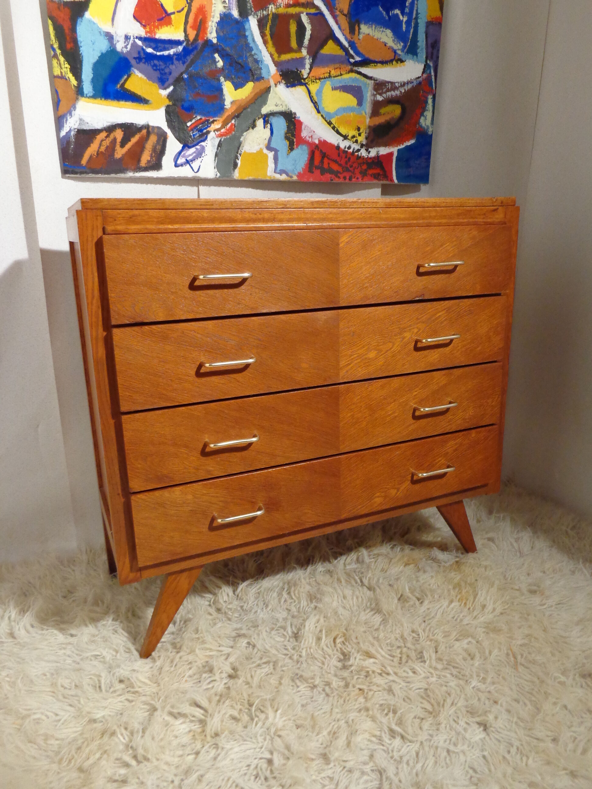 Vintage dresser from the 50s feet compass