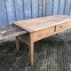Antique solid cherry farmhouse table with 3 drawers and 1 pull out.