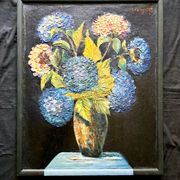 Still life tableau Impressionism oil on canvas Fritz Haberkorn