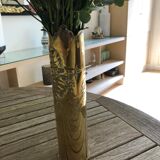 Vase obus gravé