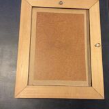 Mirror with marquetry