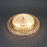 Hillebrand wall sconce in brass, glass, and Lucite beads, Germany, 1960s.