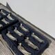 12 silver metal duck knife rests