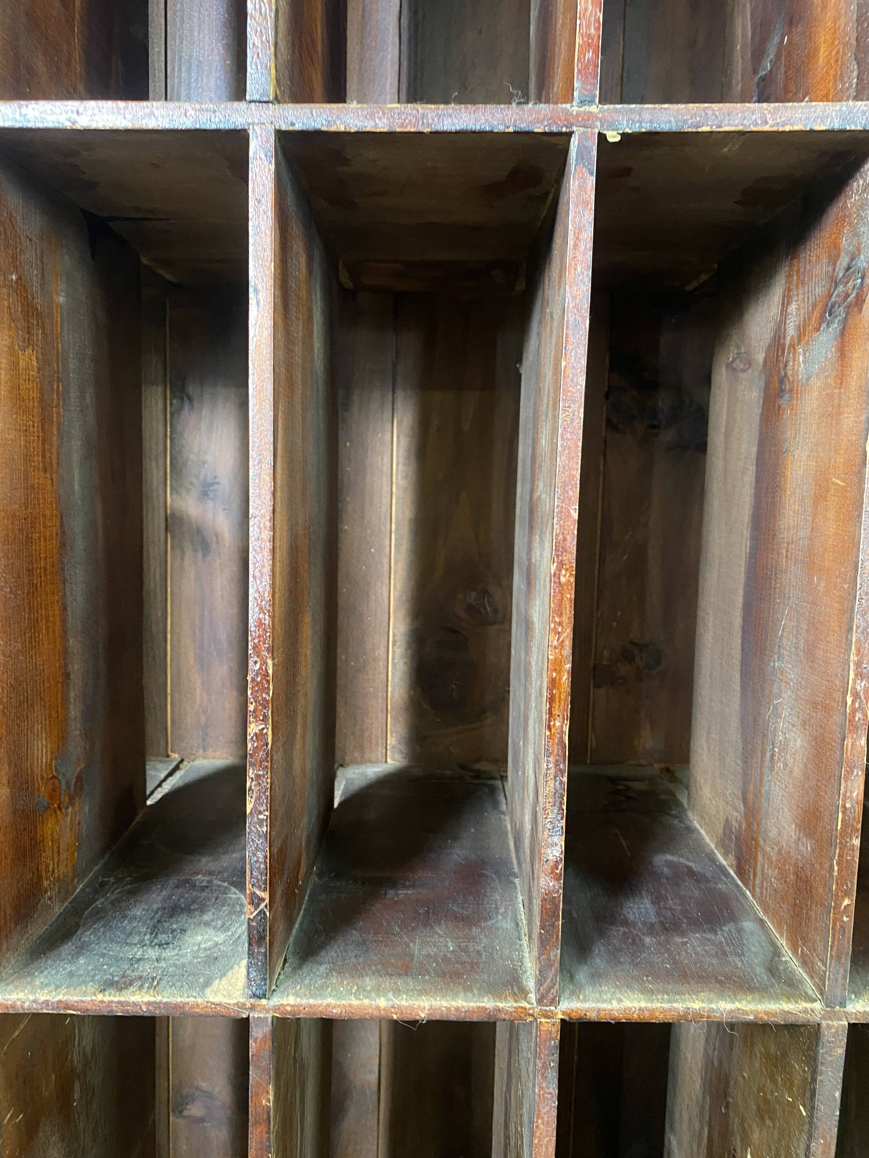 Wooden handcrafted craft furniture for postal sorting