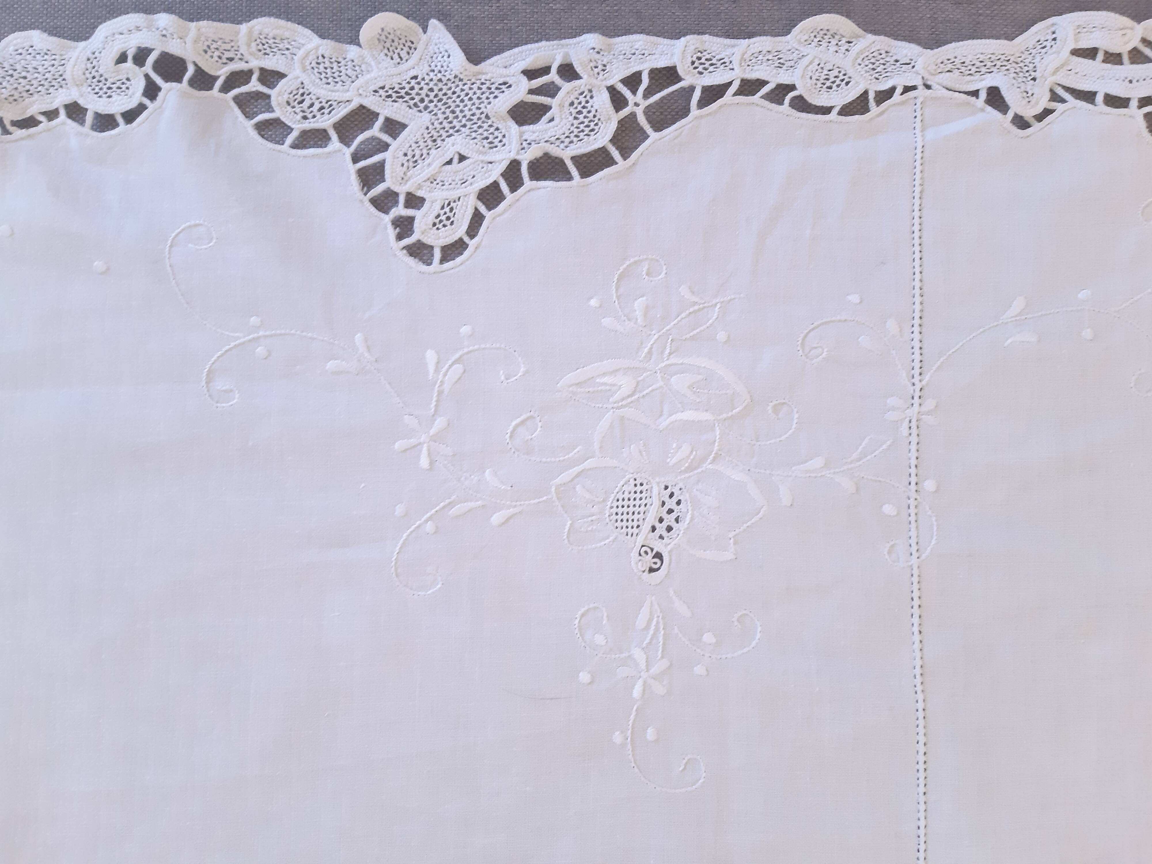 Old embroidered sheet 310 x 230