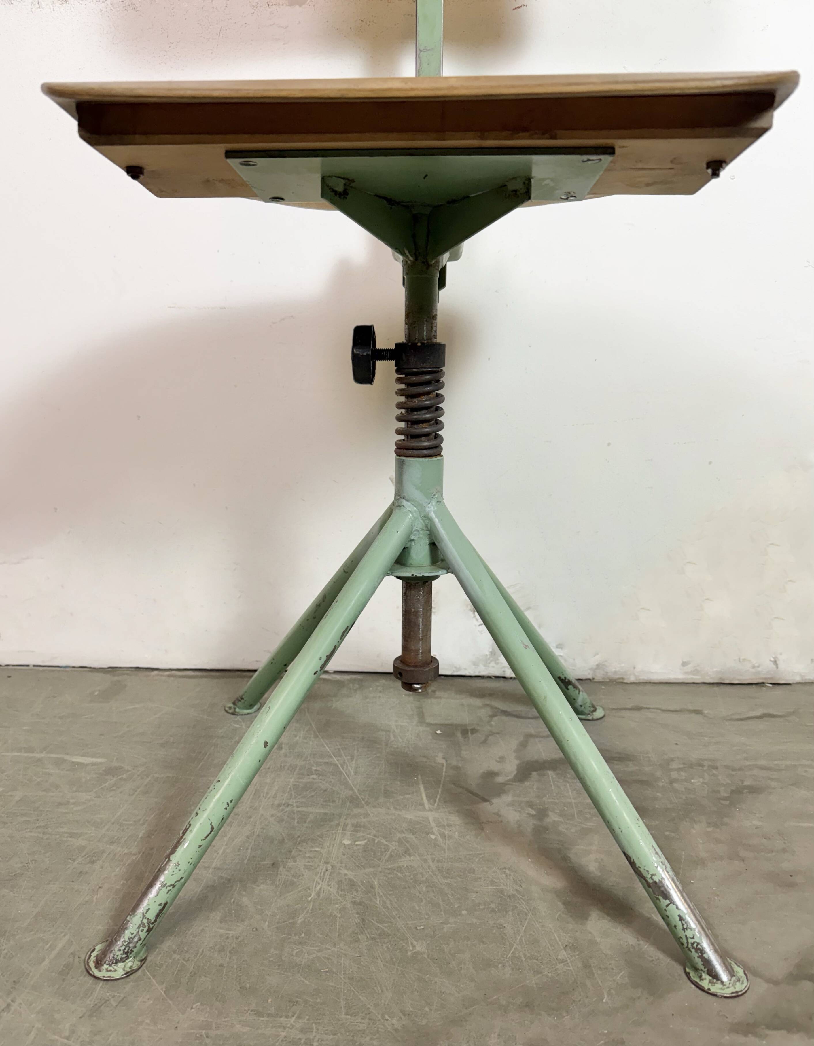 Green Industrial Workshop Chair, 1950s