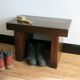 Banc massif en bois tropical