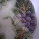 Onnaing barbotine plate - Grape and leaves