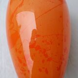 Orange glass vase