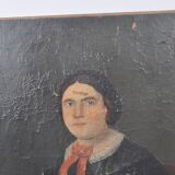 Oil on canvas portrait of a woman