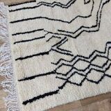Handmade wool Berber rug 275x144 cm
