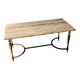 Elegant travertine coffee table with brass base, 1970s