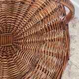 Vintage Rattan Log Basket