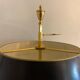 Hot water bottle lamp, 3 lights in bronze Lucien Gau, XXth