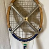 Antique wooden racket donnay wood + metal protection