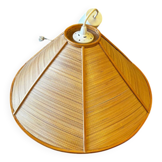 Vintage rattan pendant light