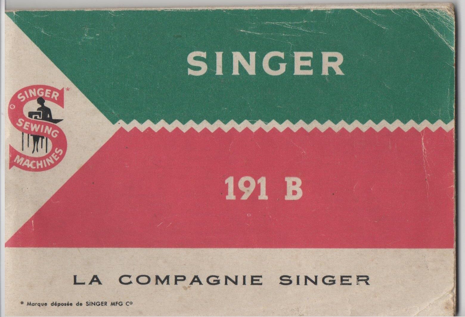Desk and its Singer integrated sewing machine, 1962
