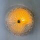 Murano glass scalloped flushmount ceiling light, Italy 1960s
