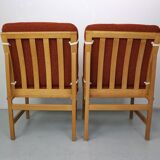 Ensemble de 2 chaises d'appoint Borge Mogenson, modèle 3232