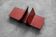 Red plastic bookends Vintage Mid-Century Italian Modern Space Age