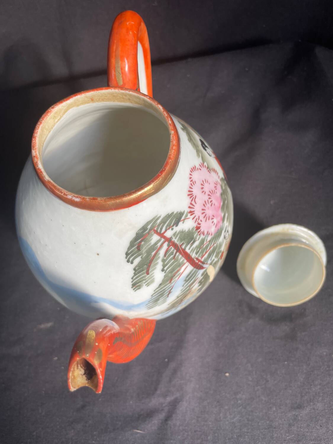 Théière japonaise Kutani