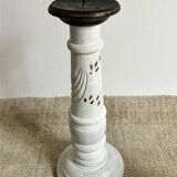 Old wooden candlestick