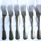 Art Deco cutlery, spoons, forks and table knives.