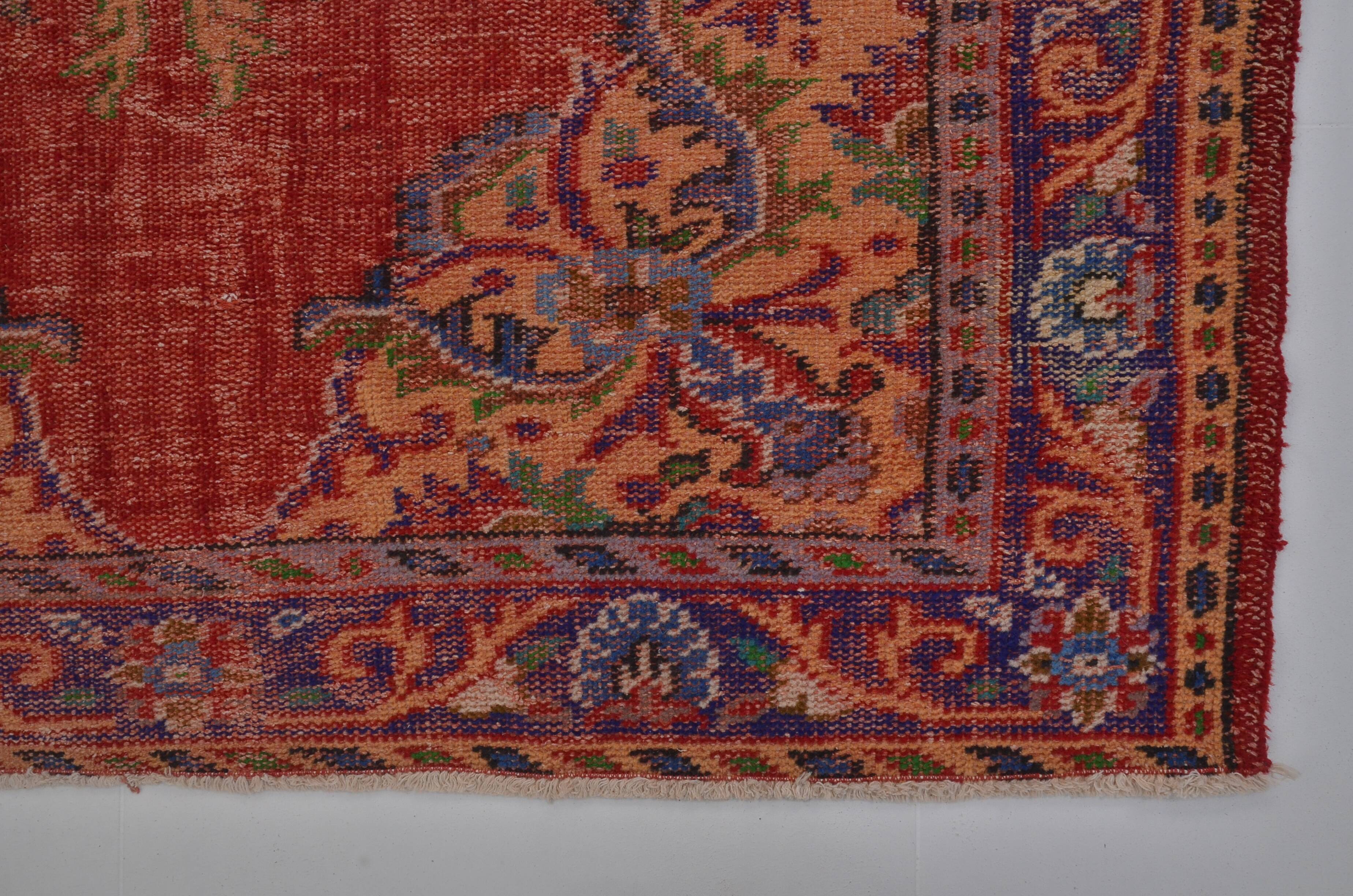 Vintage Turkish Antique Red Rug sku 2328
