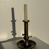 Large adjustable antique gold candlestick H20 D10