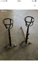 Pair of 18th century wrought iron andirons