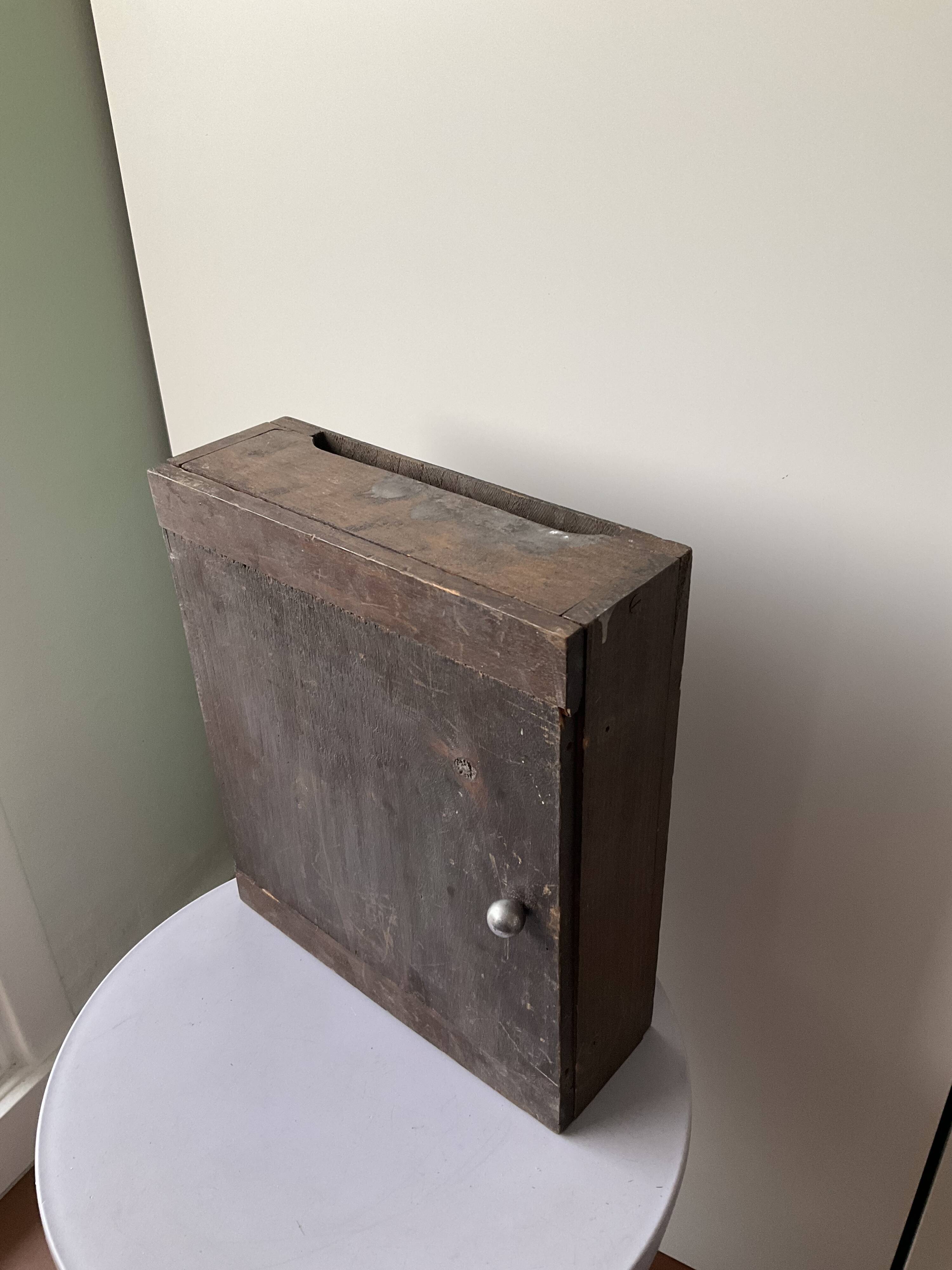 Antique wall key cabinet