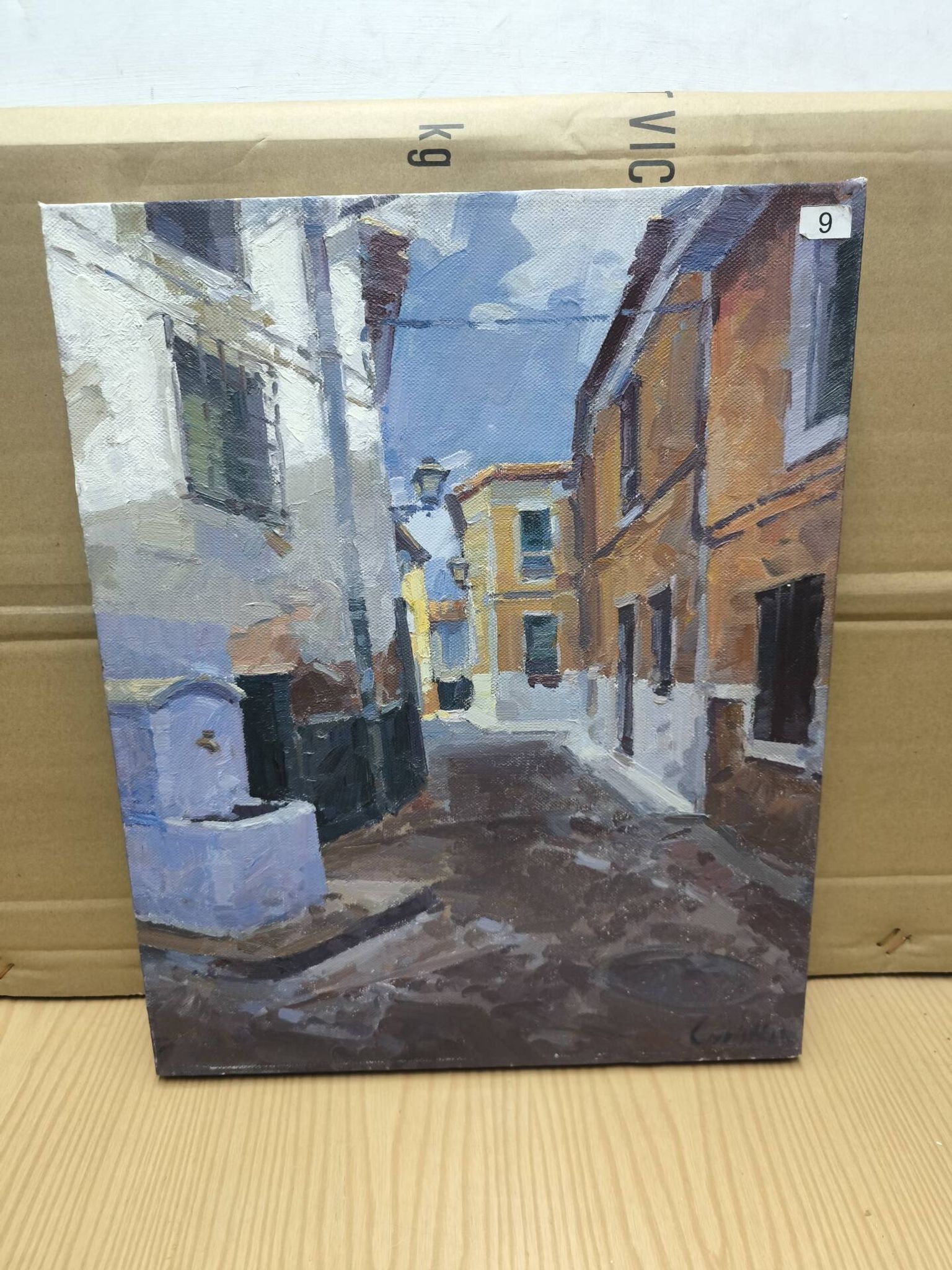 street new neighborhood painting