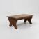 Small Rustic Wooden Stool with Curved Base, France, 1900s