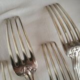 12 Fourchettes en métal argenté Boulenger Couverts de table