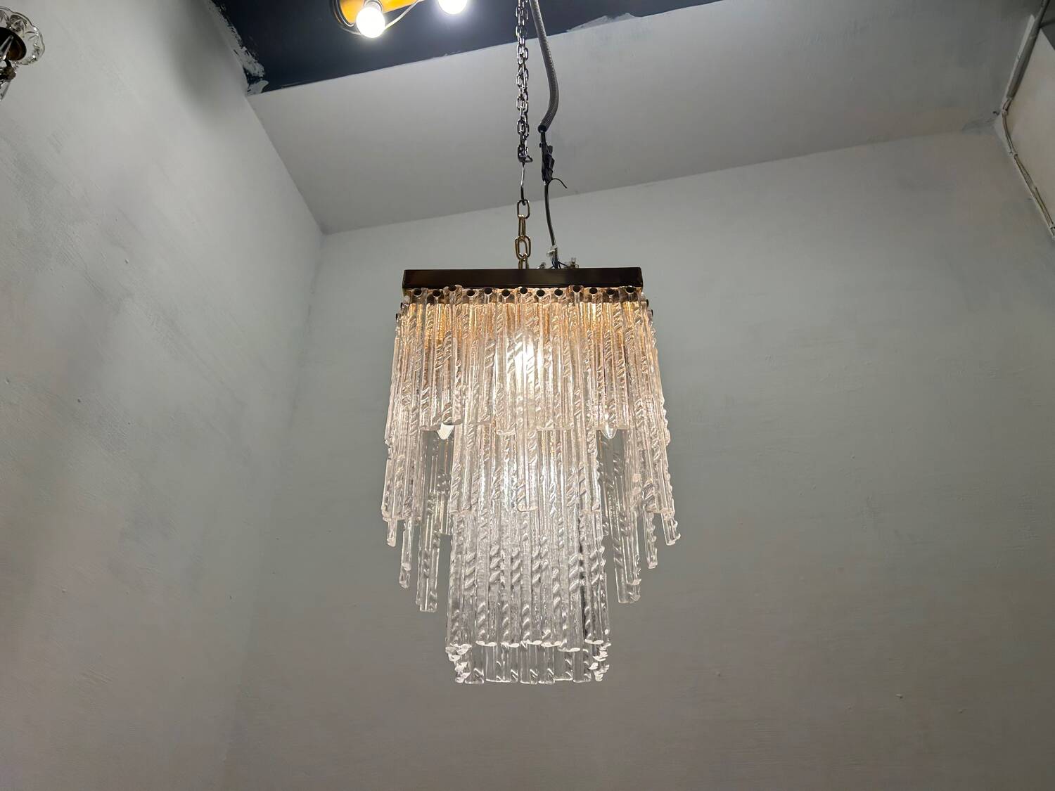 Murano Glass Rod Ceiling Light Flushmount