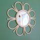 Plastic flower mirror