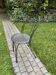 Black chair in vintage wrought iron 1980