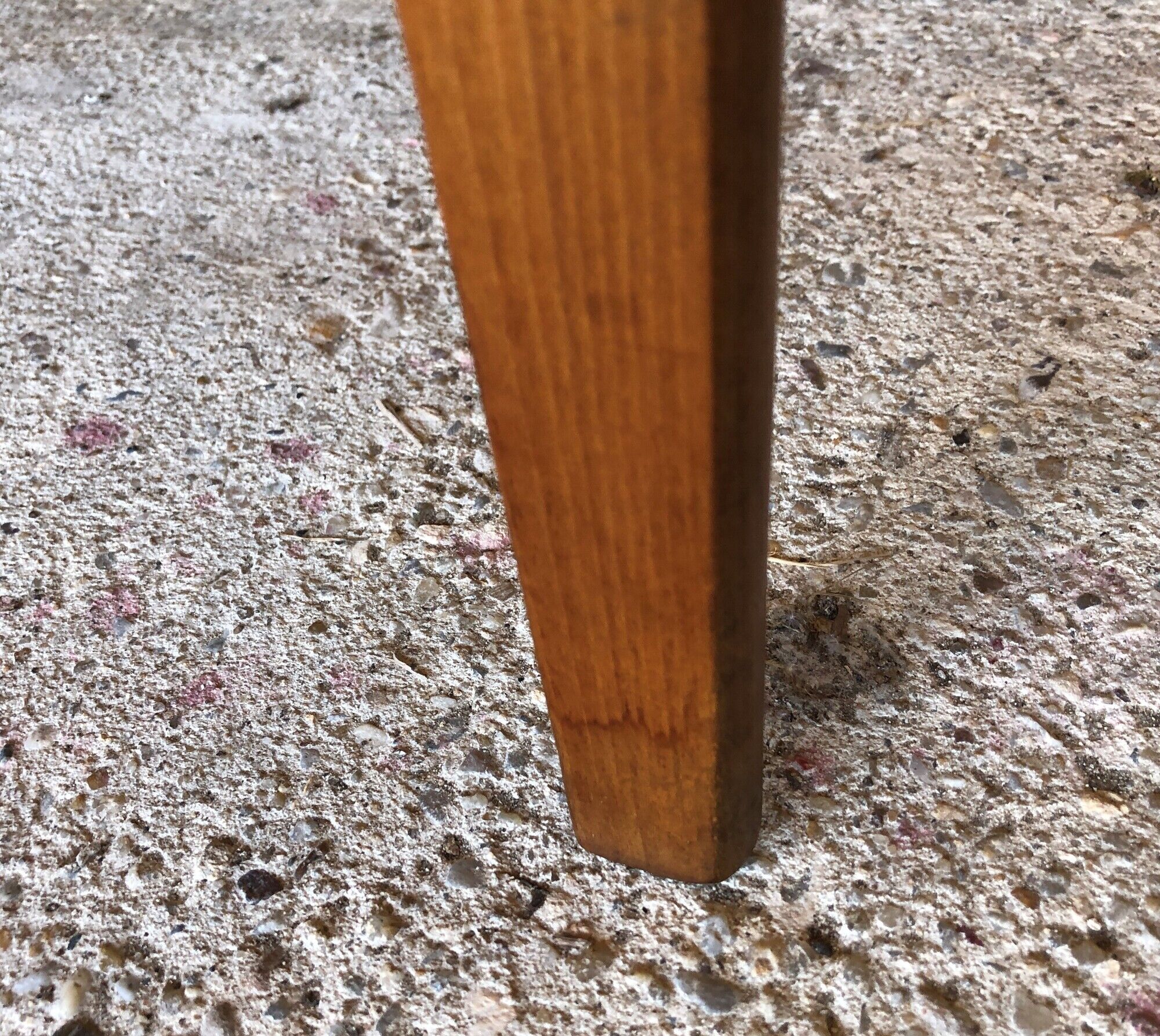 Set of 4 scandinavian chairs in blond teak and black skai 60s
