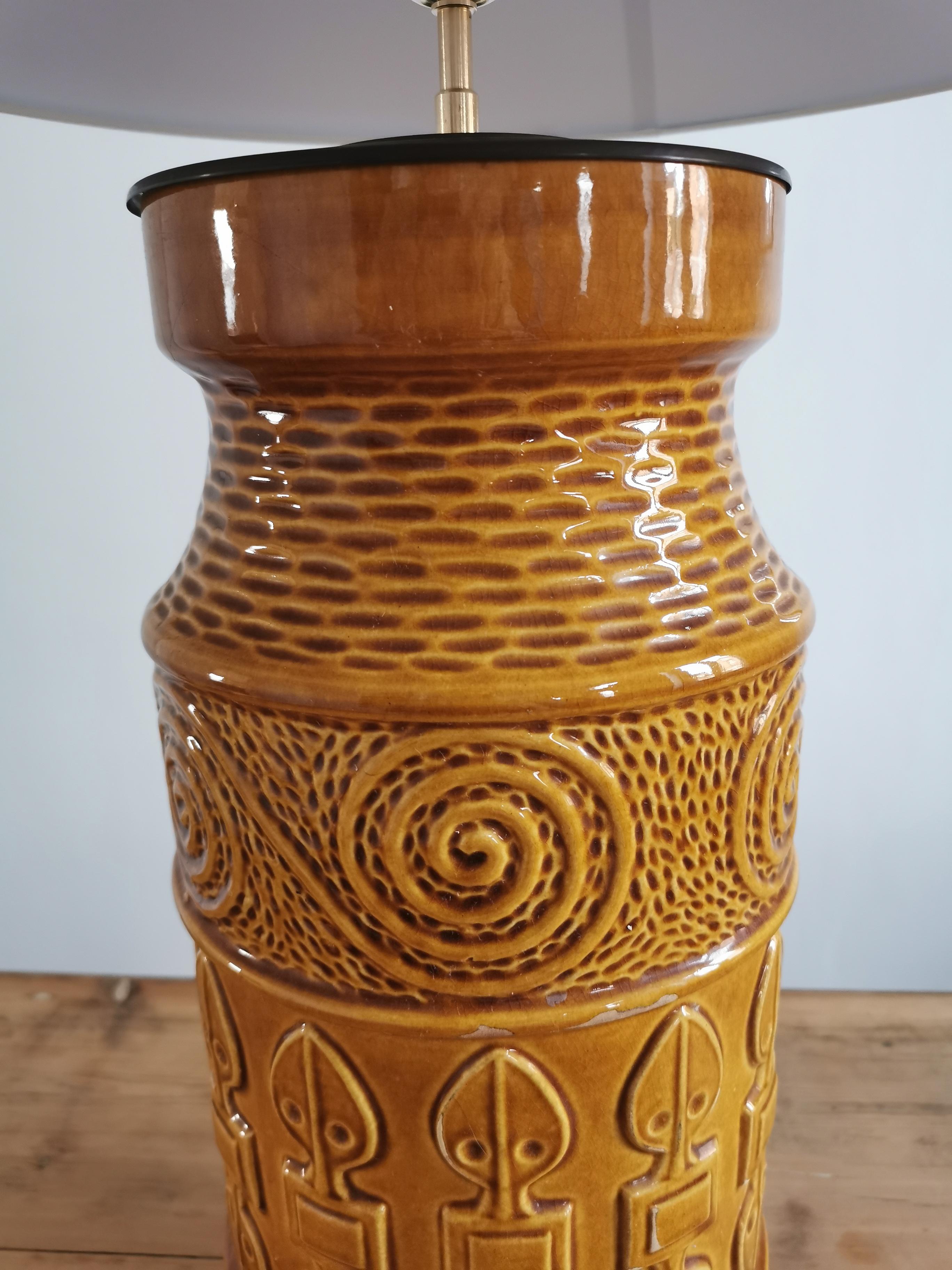 Ceramic lamp Scheurich circa 50s