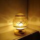 Gold table lamp in Art Deco glasswork