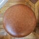 Tabouret d'usine cuir vintage industriel, designer kor