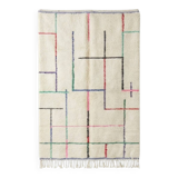Colorful graphic Berber rug
