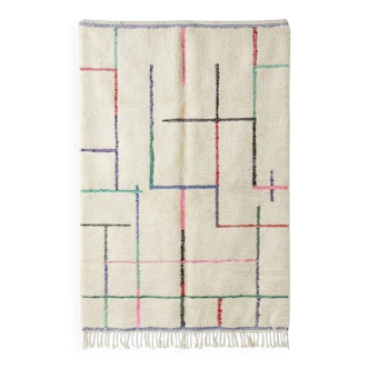 Tapis berbère graphique coloré