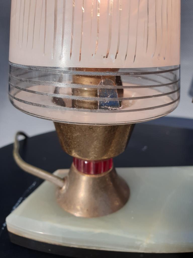 Art deco horse pitched bedside lamp 1930