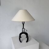 Brutalist 1950s "chain" table lamp