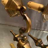 Pair of Louis XIV style brass sconces